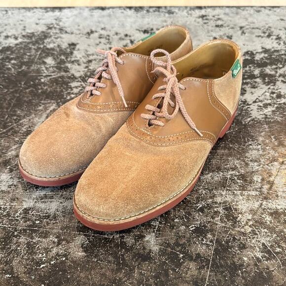 Unisex Bass Tan Leather and Suede Vintage Saddle Shoes Size 8 (m) Size 10 (w) main image 8